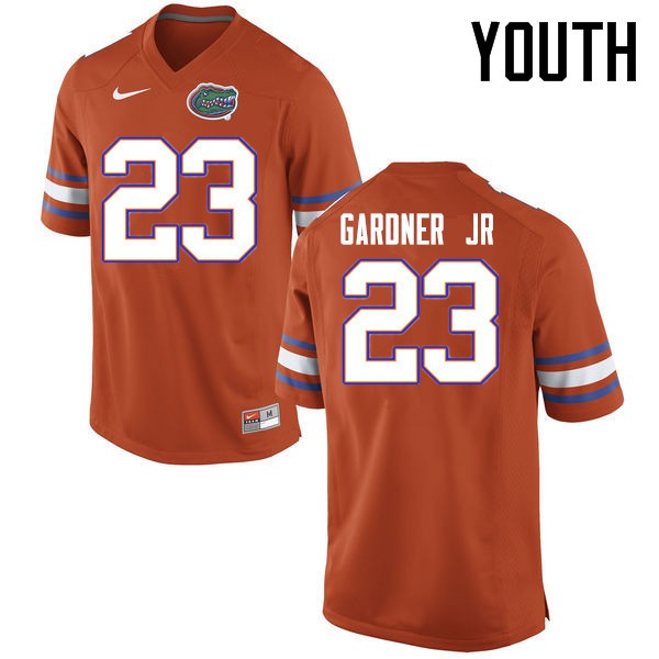 Florida Gators Youth #23 Chauncey Gardner Jr. College Football Jersey Orange